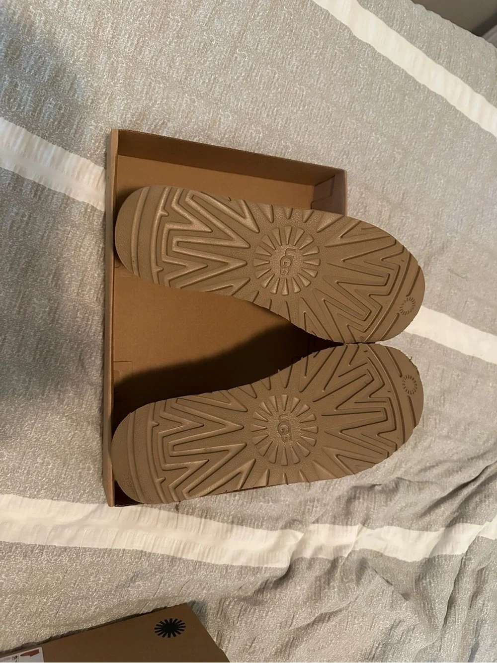 UGG Chestnut Suede Ankle Booties